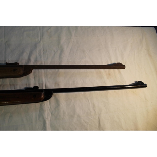 1354 - BSA Meteor .22 break barrel air rifle, barrel L46cm, another BSA Meteor .22 break barrel air rifle, ... 