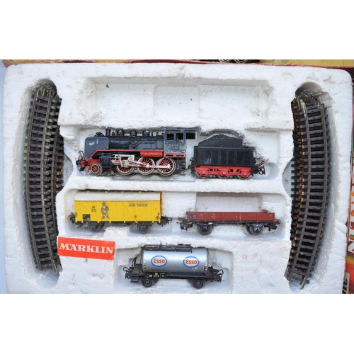 344 - Collection of Marklin OO gauge 3 rail electric locos including boxed set 3183 (contents may not be f... 