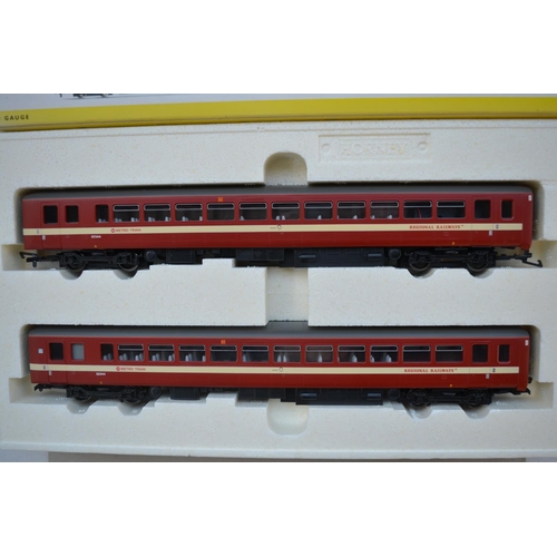 352 - Hornby OO gauge British Rail Sprinter 155 2 car boxed set (item no R 2108) with power car and dummy ... 