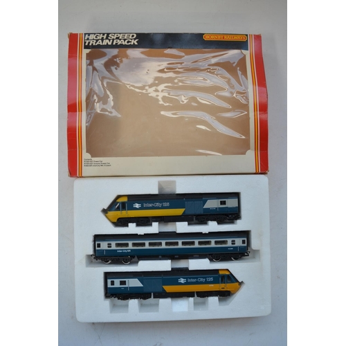 357 - OO gauge High Speed Train Pack InterCity 125, Hornby box with Lima power car, Hornby dummy car and p... 