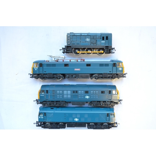 361 - Four Hornby OO gauge electric train models to include R326 BR Class 25 Diesel (blue livery), R337 BR... 