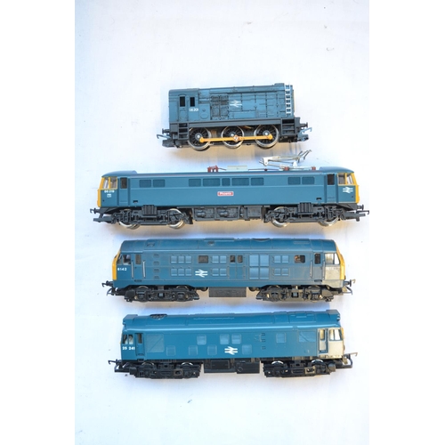 361 - Four Hornby OO gauge electric train models to include R326 BR Class 25 Diesel (blue livery), R337 BR... 