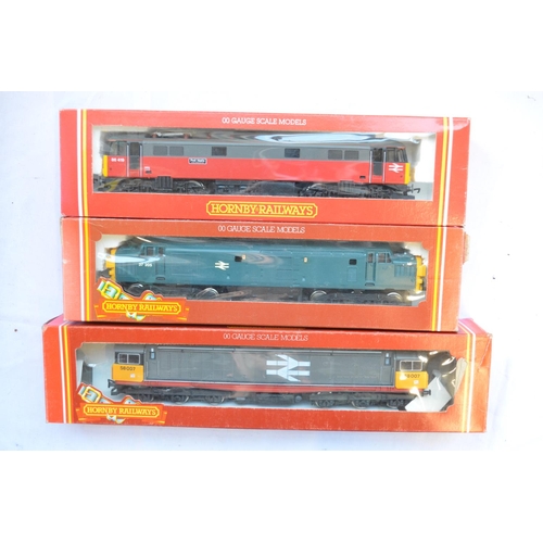 362 - Three Hornby OO gauge electric diesel locomotive models: R250 BR Class 58 Co-Co, R402 BR Class 37, R... 