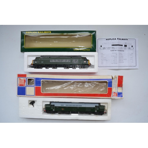 393 - Collection of previously used OO gauge train models to include 4 unboxed Hornby diesel locos (all fa... 