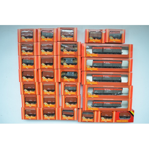 397 - Thirty one boxed Hornby OO gauge goods wagons to incl. mineral wagon, ventilated vans, brake vans an... 