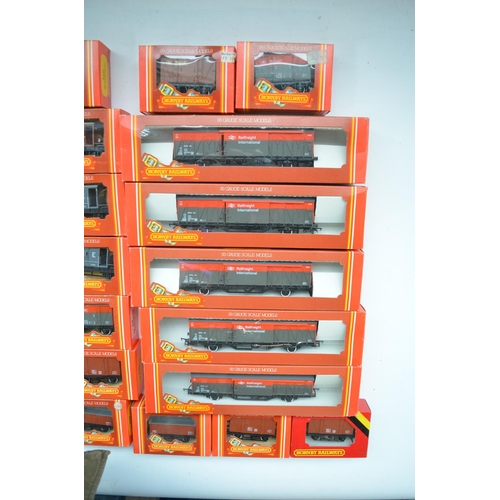 397 - Thirty one boxed Hornby OO gauge goods wagons to incl. mineral wagon, ventilated vans, brake vans an... 