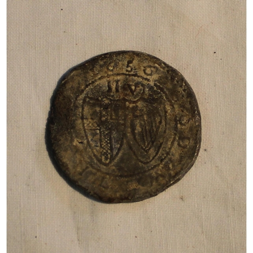 885 - Oliver Cromwell Commonwealth coin dated 1656