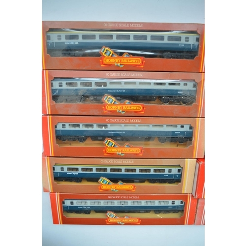 400 - Ten Hornby OO gauge railway coaches/wagons to include 5 InterCity passenger/dining coaches, 4 operat... 