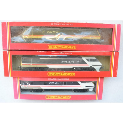 365 - Three Hornby OO gauge Intercity electric train models: R242 BR Bo-Bo Class 90 (near mint condition),... 