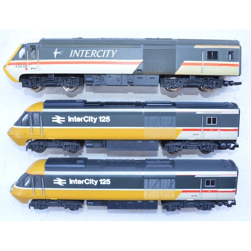 367 - Two Lima OO gauge InterCity 125 power cars and 1x dummy. Power car and dummy twin models in good lit... 