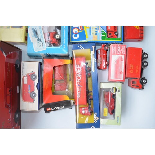 457 - Collection of Royal Mail and Parcel Force related diecast commercial vehicles, many boxed, various s... 