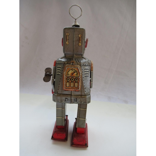 410 - 1950's Japanese Yoshiya original Sparky robot1960's H20cm, in non original later box