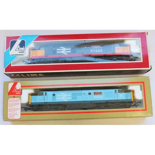 382 - Lima OO gauge class 37 Railfreight British Steel Teesside no. 205230, Lima OO gauge class 37 Teessid... 