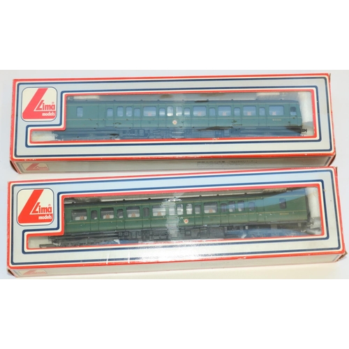 390 - Lima OO gauge BR Western region 2 part DMU in green, no. 205157 MWG, 205139W