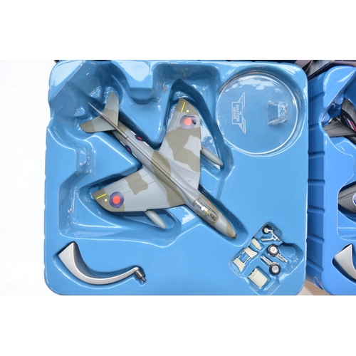 Two Corgi 1/72 diecast Royal Air Force Hawker Hunter models, F Mk6 ...