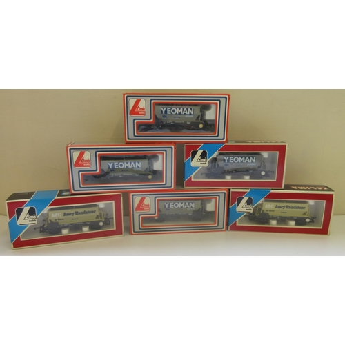 485 - Lima OO gauge Yeoman hopper wagons no. 305635W, 2 Lima OO gauge ARC Amey Roadstone hopper wagons no.... 