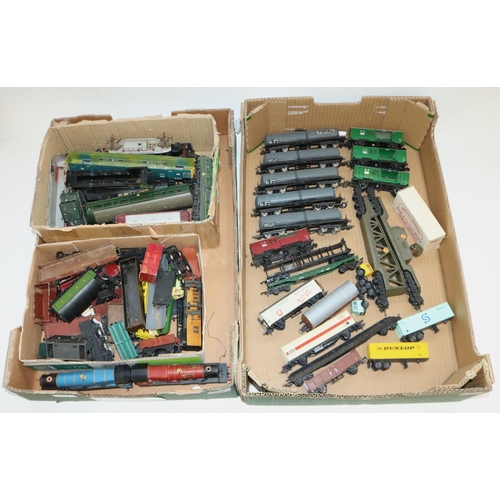 288 - Hornby & Lima OO gauge loco. bodies, rolling stock, other parts and accessories for spares (2 boxes)