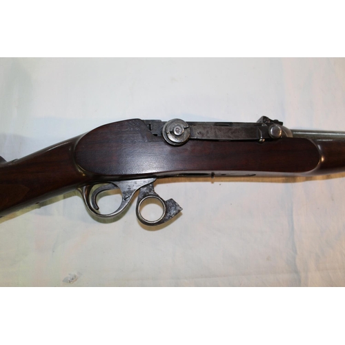 1359 - Rare Kammerlaeer under hammer percussion musket, barrel L66cm overall L118cm