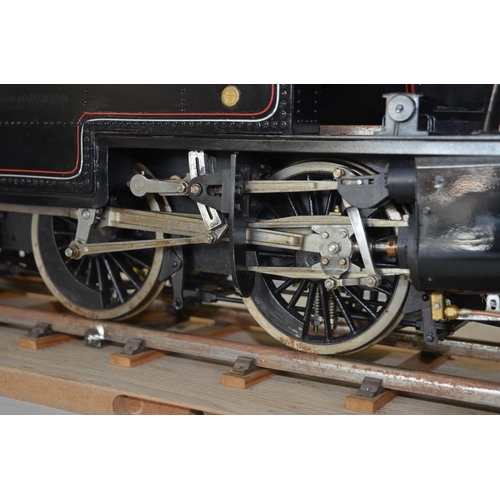 88 - Live steam 3 1/2 gauge ex LMS 2-6-4T tank locomotive, British Railways 42546 in lined black livery w... 