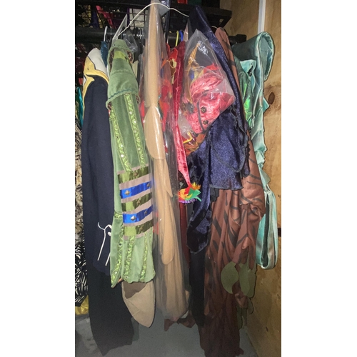 204 - Various pantomime costumes including sailor, phoenix, tree, etc. (approx. 15)