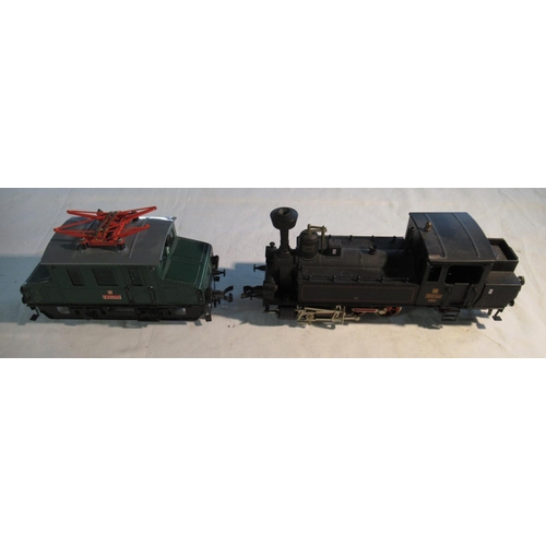 257 - Two 1/45 scale O gauge ETS Czech made tinplate and all metal locomotives to include a 0-6-2 Czech st... 