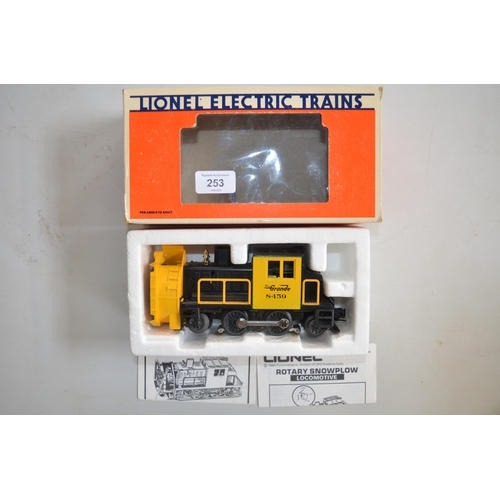 253 - Boxed Lionel O gauge 3 rail electric  2-4-2 Rio Grande rotary snow plough in near mint condition wit... 