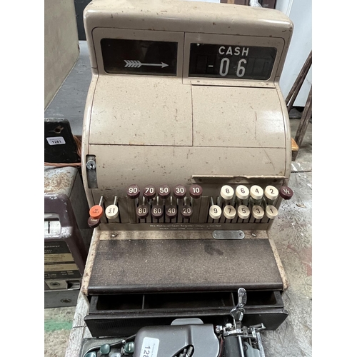 1280 - Imperial 'The Good Companion' typewriter, and a vintage cash register (2)