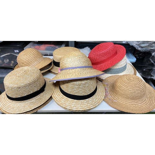 27 - Small size/girls' straw hats, approx. 14