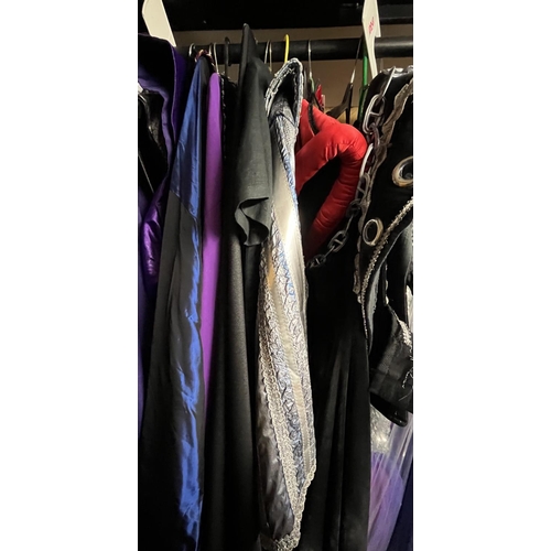 1085B - Pantomime villain outfits, including capes and tunics, approx.10