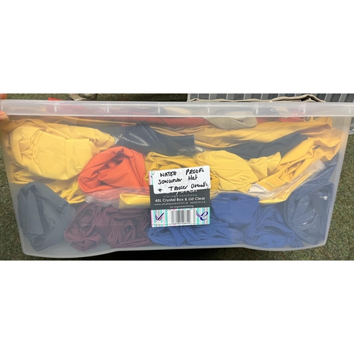 183 - Collection of various waterproof clothing (1 box)