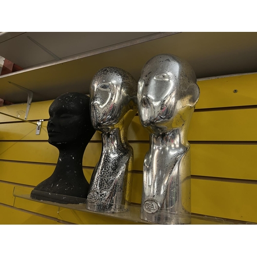 400A - Mannequin display heads including two marked C&A (3)