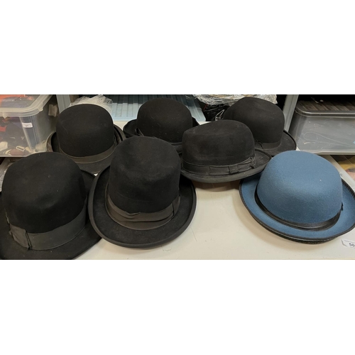50 - Bowler hats, various (7)