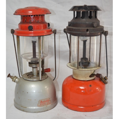 1196 - Vintage Bialaddin Model 315 paraffin lamp and another, no makers marks (2)