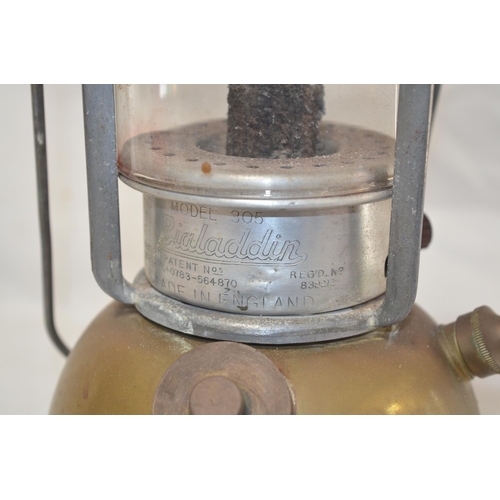 1197 - Military Bialaddin paraffin lamp, dated 1955 and stamped with Broad Arrow