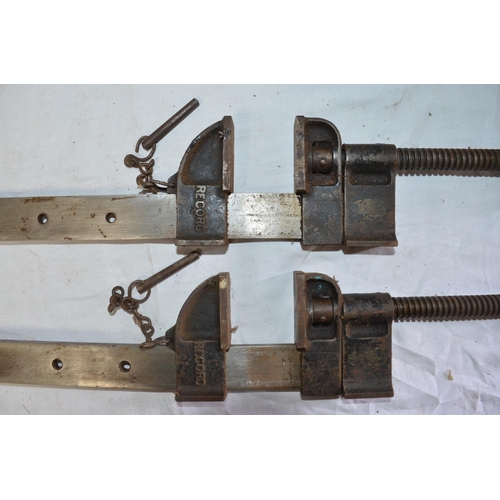 1172 - Two large sash clamps by Record, overall length 45.5 inches