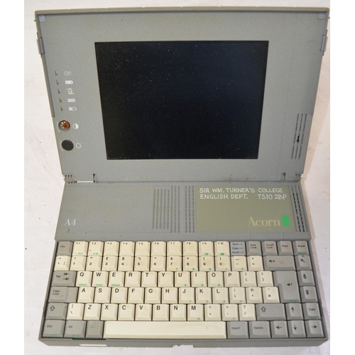 980 - Acorn A4 portable computer (battery missing) with accessories