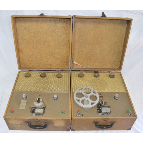 Two Scophony Baird vintage reel to reel tape recorders