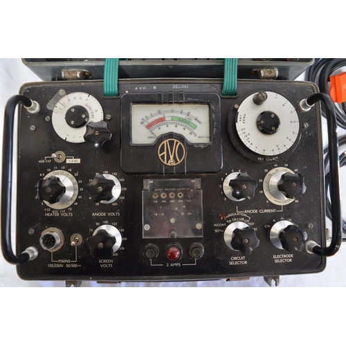 1001 - AVO CT160 British military Test Set Electronic Valve/Tube Tester, stamped with broad arrow and dated... 