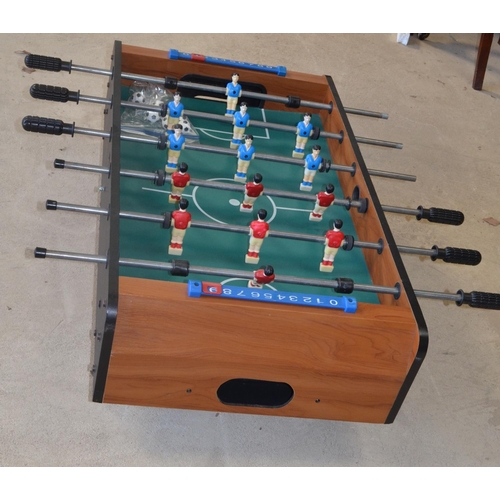 1098 - Table football game with spare balls, W94 D51 H31cm