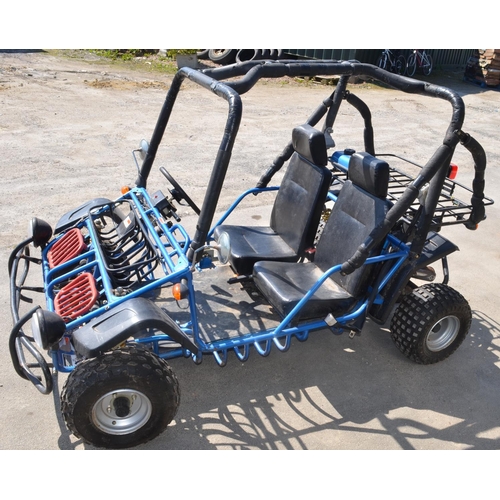 1105 - Apache Two wheel drive 2 person petrol powered go-cart/off road vehicle, currently non-starting, no ... 