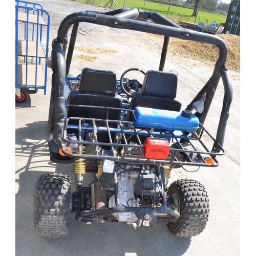 1105 - Apache Two wheel drive 2 person petrol powered go-cart/off road vehicle, currently non-starting, no ... 