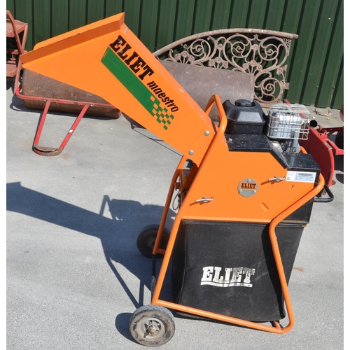 1108 - Eliet Maestro petrol powered shredder with Briggs & Stratton Intek206 5.5HP OHV engine. Tested and i... 