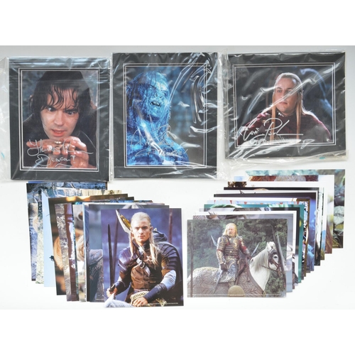 458 - Three signed photos of Lord Of The Rings actors Craig Parker, Lawrence Makoare and Thomas Robins, fr... 