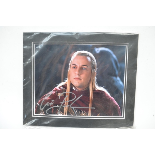 458 - Three signed photos of Lord Of The Rings actors Craig Parker, Lawrence Makoare and Thomas Robins, fr... 