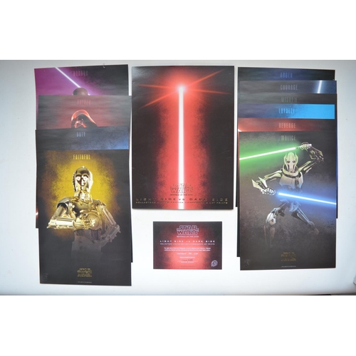 459 - Star Wars collection, two ltd.ed etched badge sets from Characters Cards Inc (3880 and 5150/8000), t... 