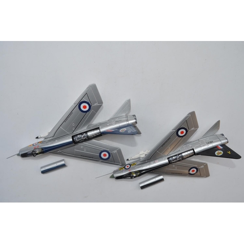 468 - Two Corgi 1/72 diecast limited edition EE Lightning models, 92 Sqn F2 aerobatic team (6360/6800) and... 