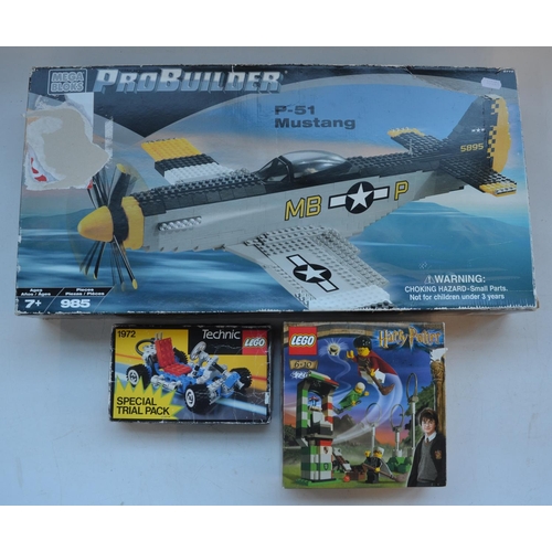 471 - Mega Blocks Pro-Builder P-51 Mustang (item no 9772), Lego Harry Potter Quidditch set (item no 4726) ... 