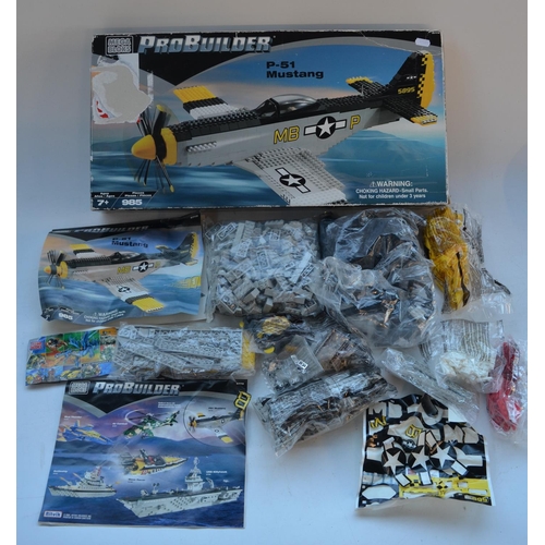 471 - Mega Blocks Pro-Builder P-51 Mustang (item no 9772), Lego Harry Potter Quidditch set (item no 4726) ... 