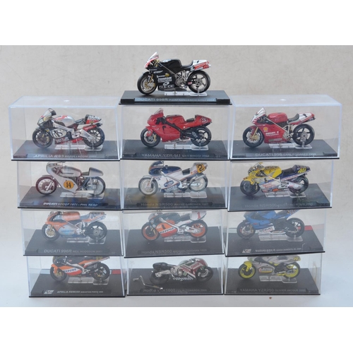 528 - WITHDRAWN - Collection of various previously displayed motorbike and car models and toys, various ma... 