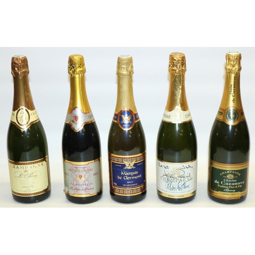 136 - House of Commons Champagne 75cl with signed dedication, two 75cl bottles of champagne and two 75cl b... 